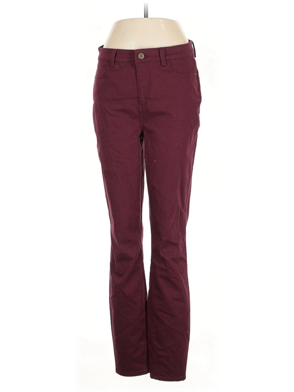 Talbots Flawless 5 Pocket Burgundy Stretch Jeggings Size 10 Long
